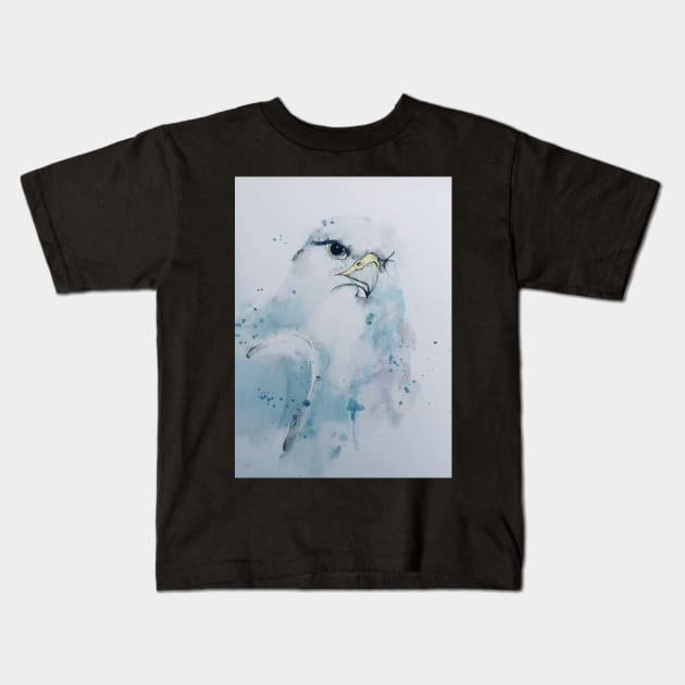 Eagle in the mist. Kids T-Shirt by atep